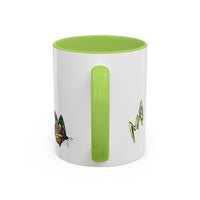 Colorful Butterfly Coffee Mug — Vibrant Monarch Art Accent Mug (11/15oz)