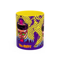 OLIVER TREE"The GOAT" Pop Art Coffee Mug – Colorful Retro Graphic Accent Mug (11/15oz)