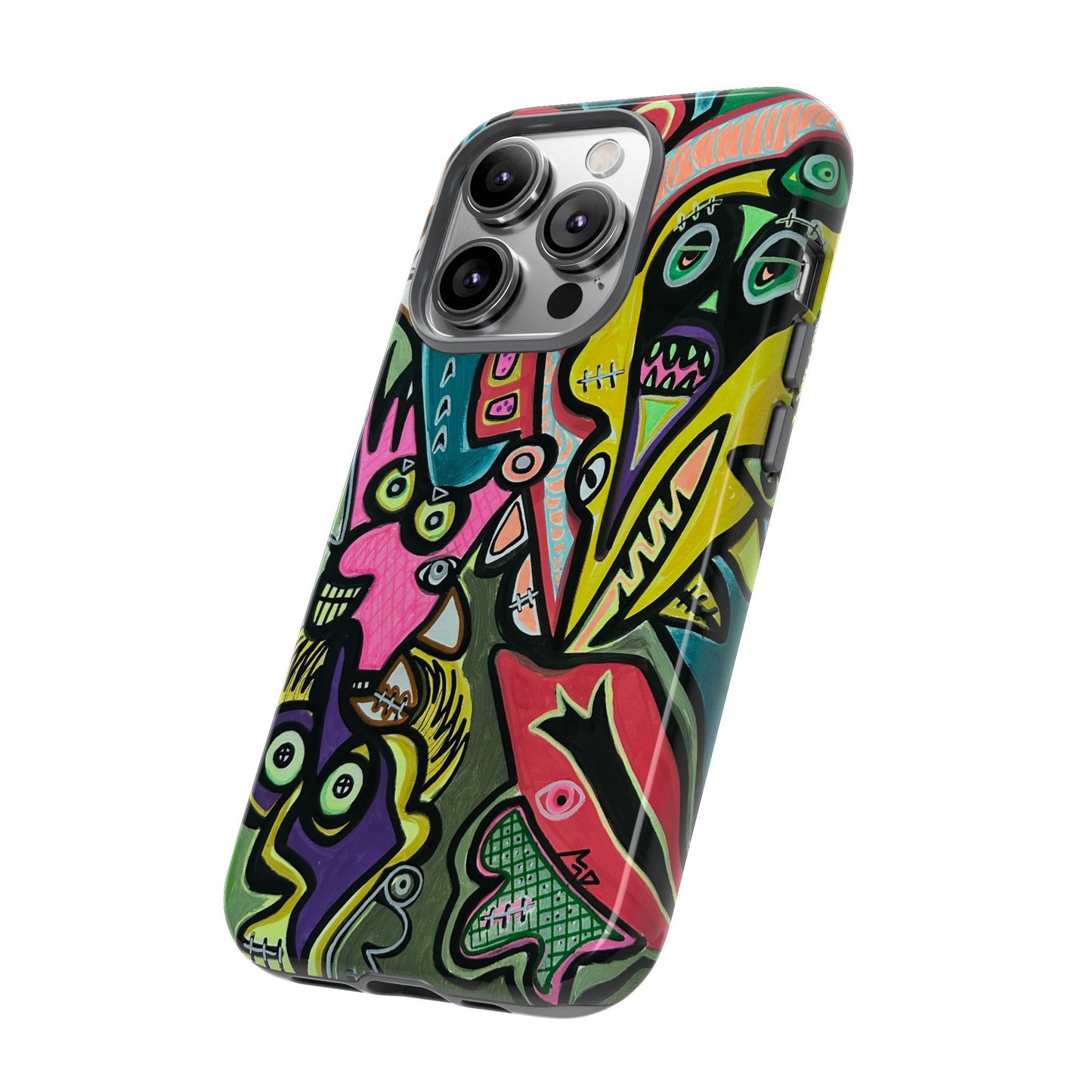 CONCERT  Abstract Graffiti Phone Case — Colorful Street Art Tough Cases