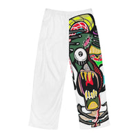 STRESS.  Men's Pajama Pants — Colorful Monster Skull Lounge Sleepwear