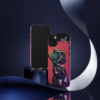 Colorful Pit LABRADOR Tough Phone Case — Vibrant Pop Art Dog Design