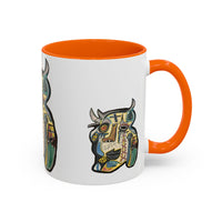 Abstract MOVINCHI Art Coffee Mug — Colorful Cubist Ceramic Accent Mug