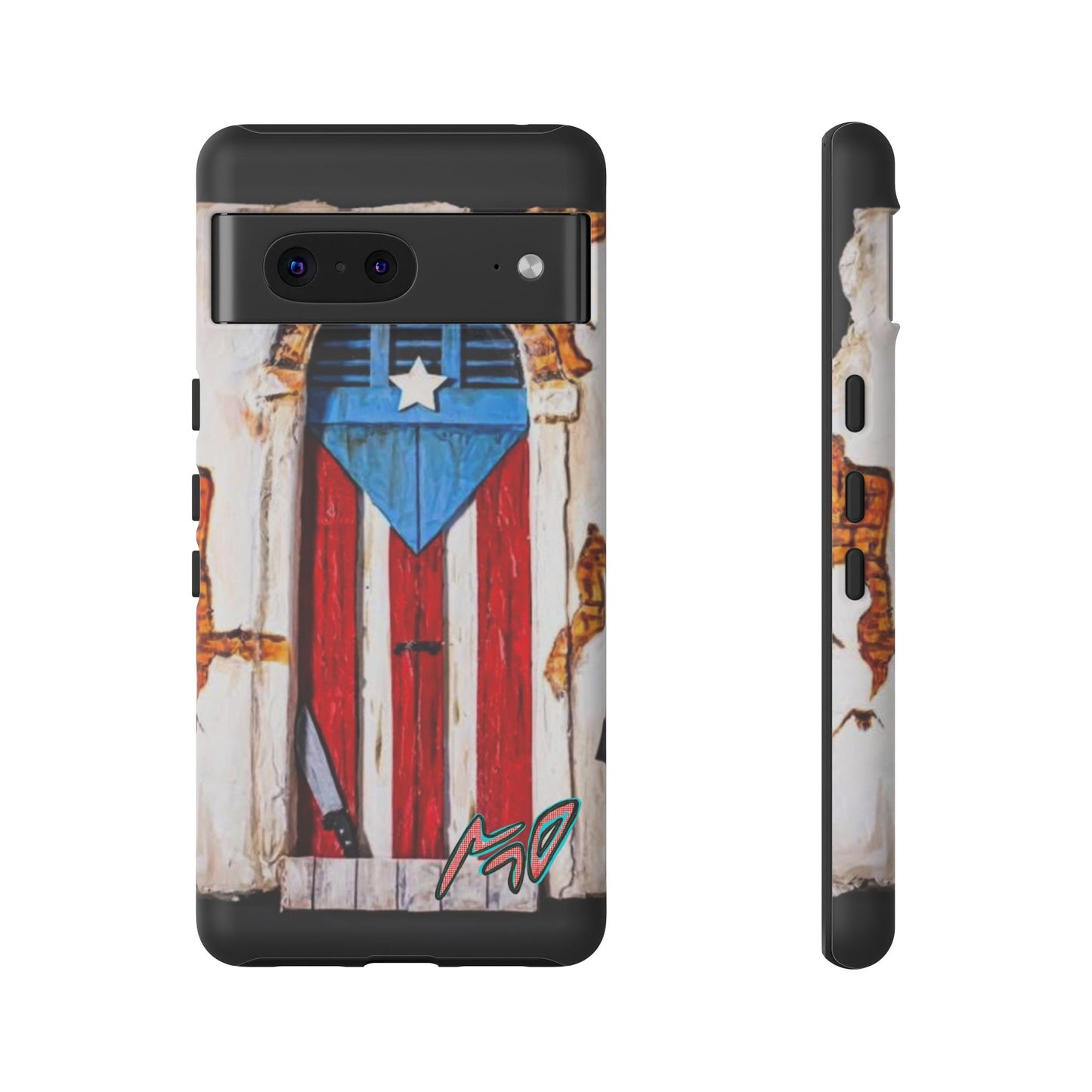 Puerto Rican Flag Phone Case - Rustic Coquí Door Design Tough Case
