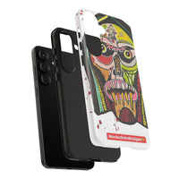 KUNTA.  Abstract Tribal Skull Phone Case — Colorful Street Art Protective Cover