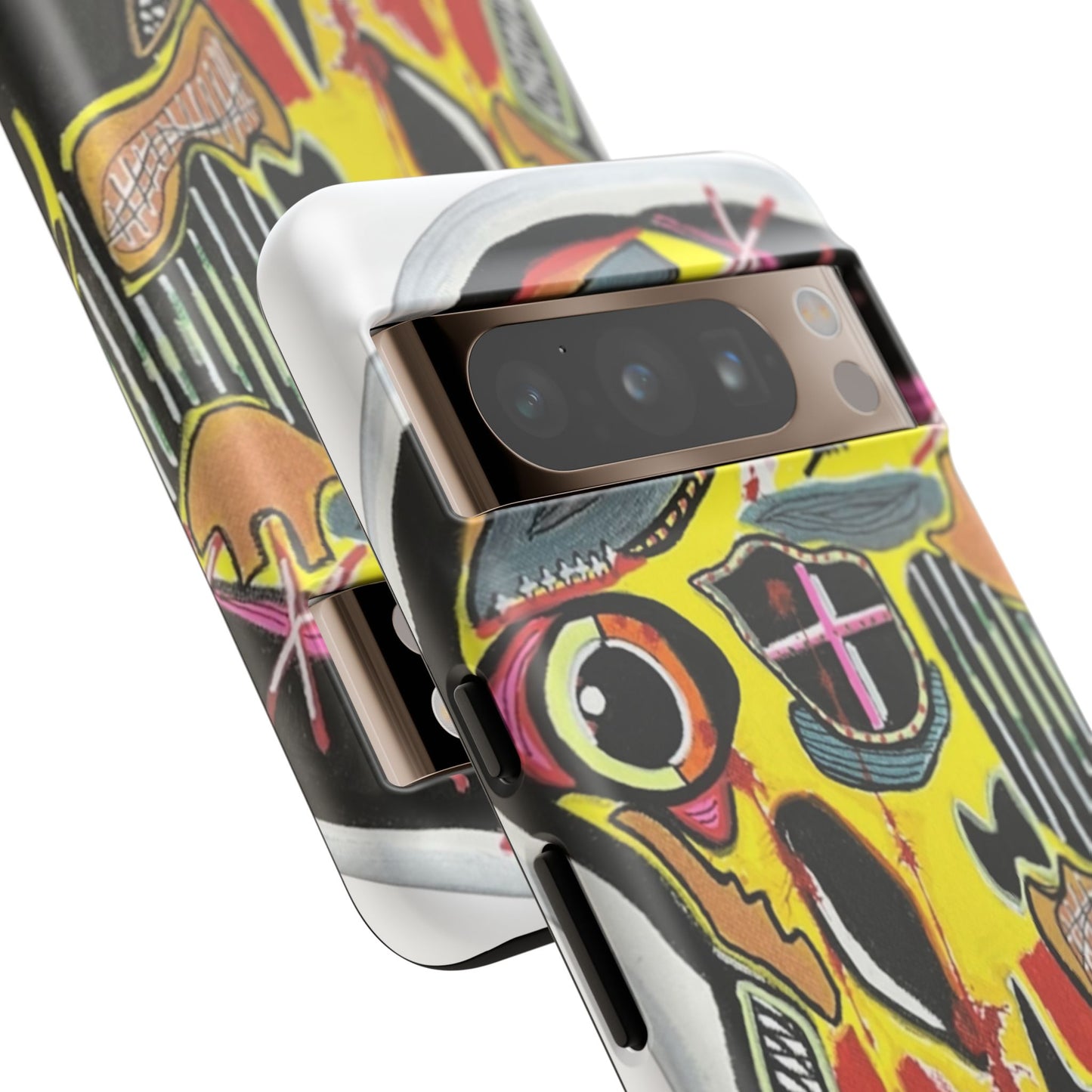 VINCENT.  Skull Riot Phone Case – Colorful Abstract Horror Art Protective Cover