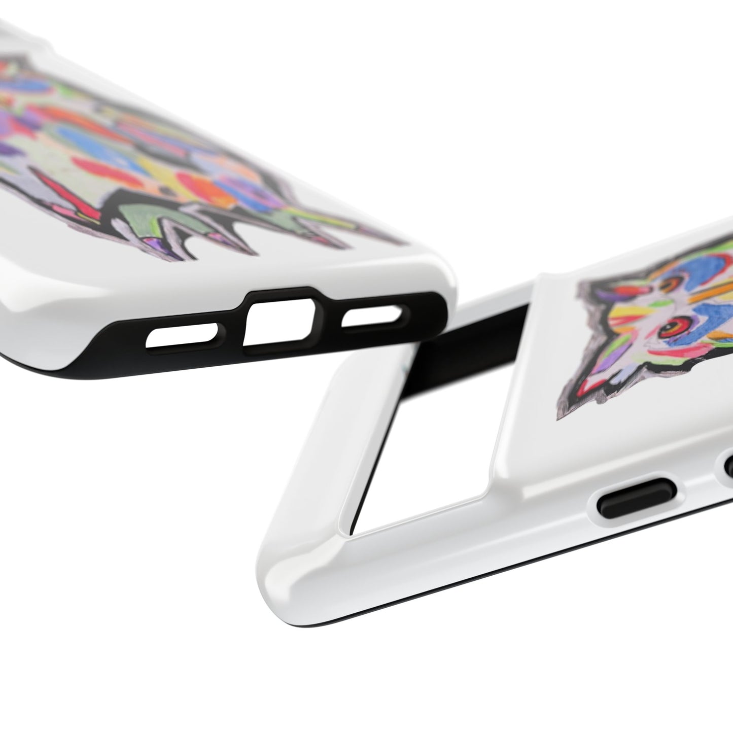 Colorful Owl Phone Case — Artistic Owl Illustration Tough Case