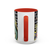 CHUPACABRAS.  Green Monster Art Coffee Mug — Spooky Neon Creature Accent Mug (11/15oz)