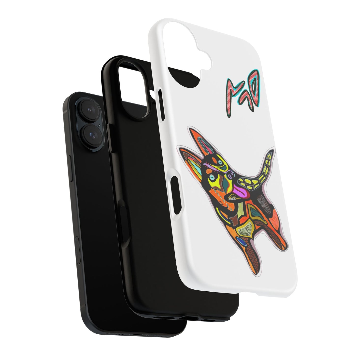 HUSKY  Colorful Abstract Dog Phone Case — 'MAD' Signature Protective Case
