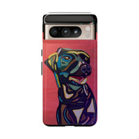 Colorful Pit LABRADOR Tough Phone Case — Vibrant Pop Art Dog Design