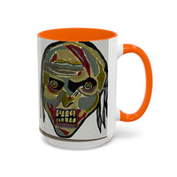 3 amigos2.0 Zombie Skull Coffee Mug — Spooky Horror Accent Mug (11/15 oz)