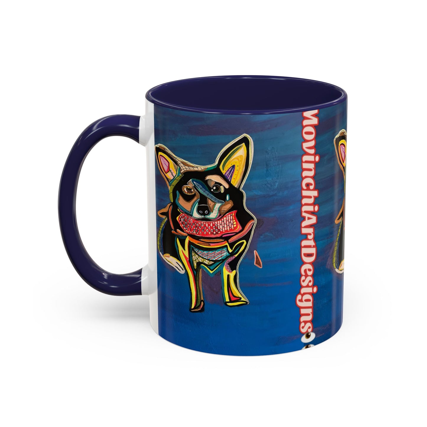 Chihuahua Art Coffee Mug – Colorful Pop‑Art Dog Accent Mug (11/15 oz)