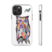 Colorful Owl Phone Case — Artistic Owl Illustration Tough Case