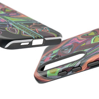 HEART ATTACK Abstract Neon Face Tough Phone Case – Vibrant Art Phone Cover