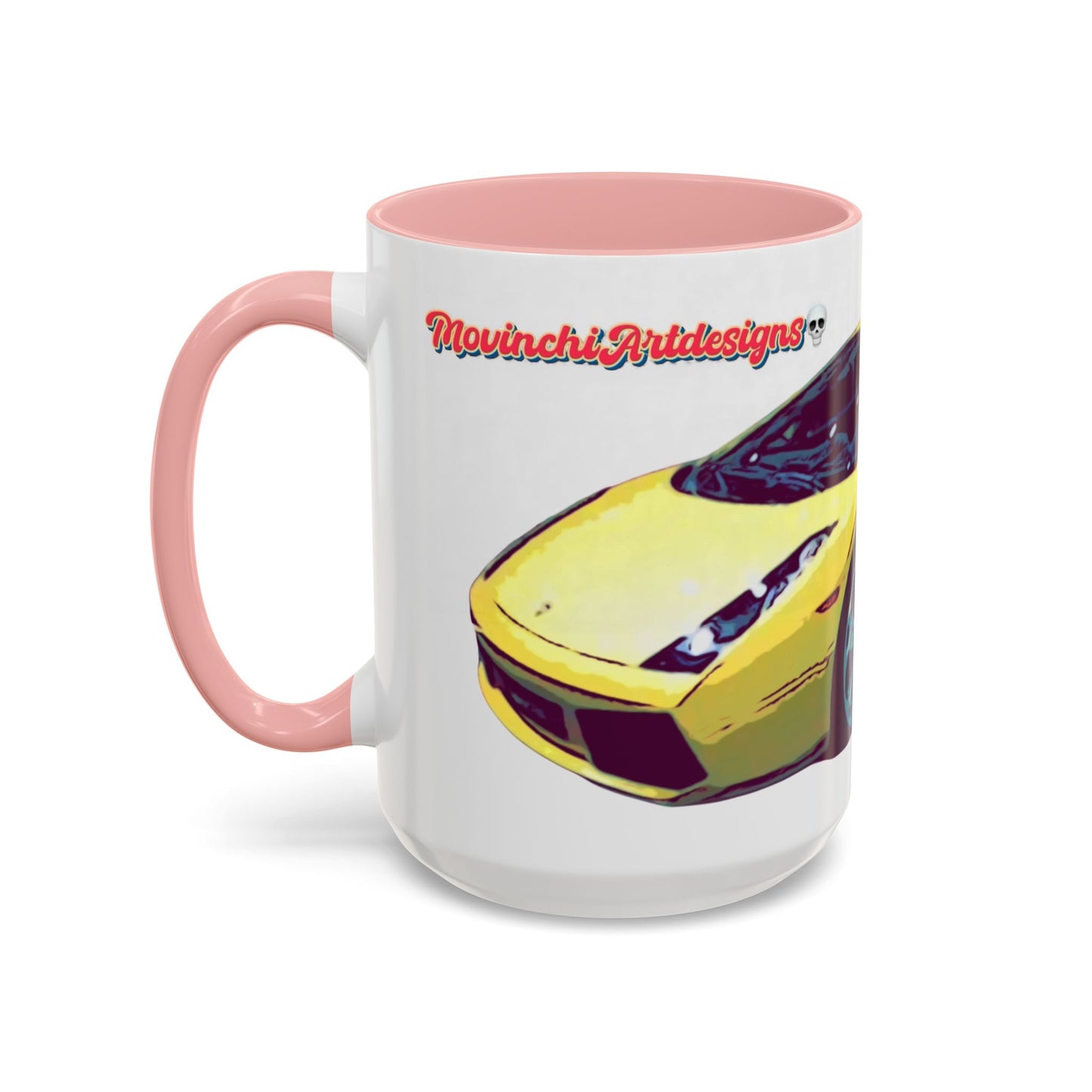 GALLARDO.  Sports Car Coffee Mug — Yellow Supercar Accent Mug (11/15oz)