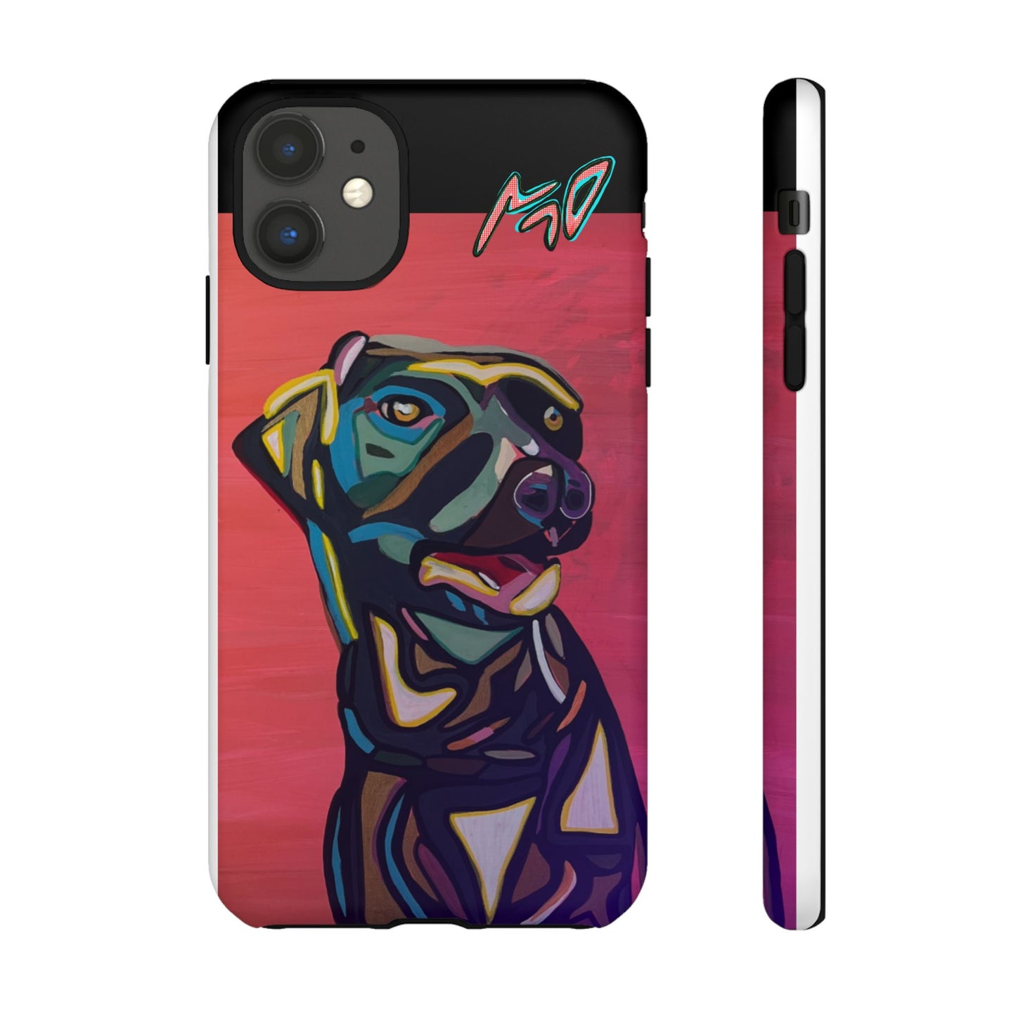 Colorful Pit LABRADOR Tough Phone Case — Vibrant Pop Art Dog Design