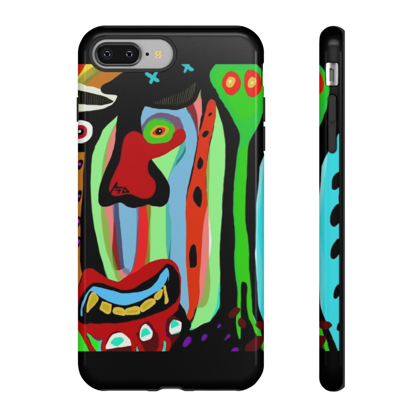 CRAZY.   Tribal Face Phone Case — Colorful Modern Art iPhone Cover