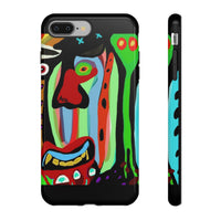 CRAZY.   Tribal Face Phone Case — Colorful Modern Art iPhone Cover