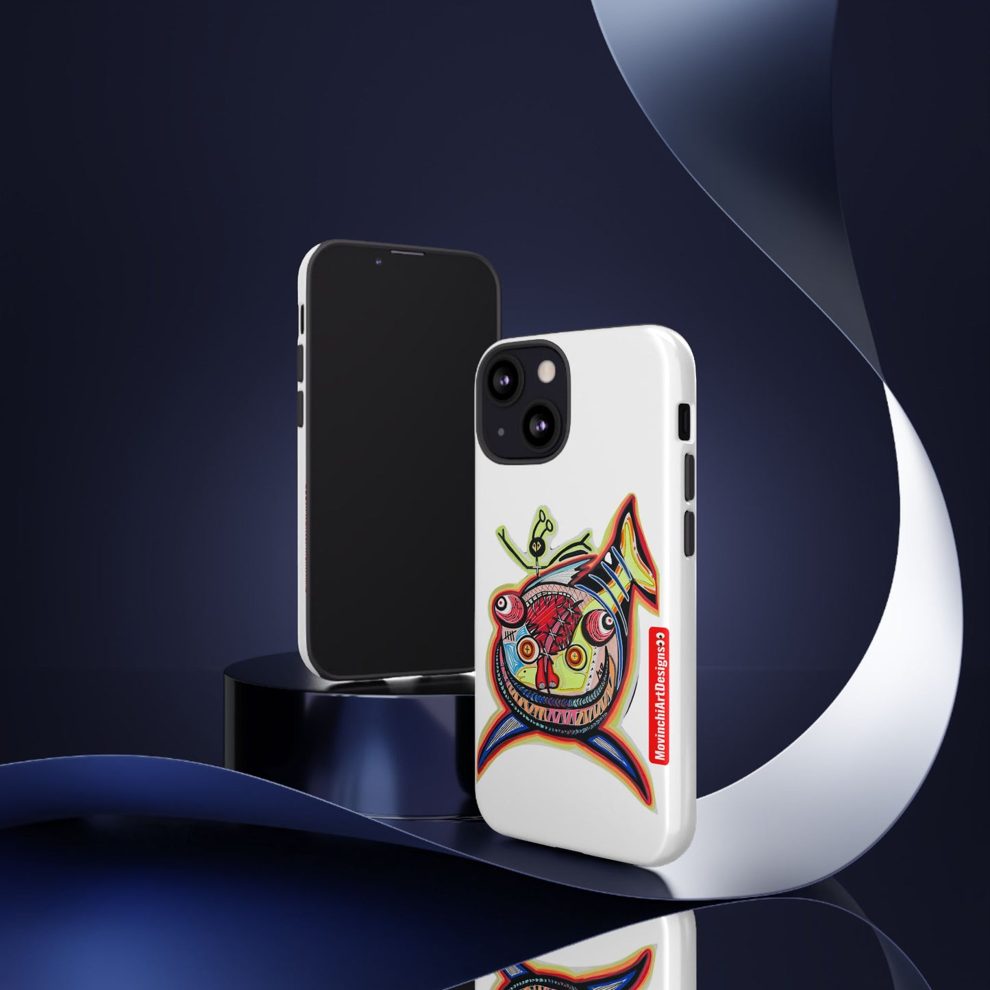 Phone Case — Colorful Abstract PARASITE  Fish Art Tough Cases