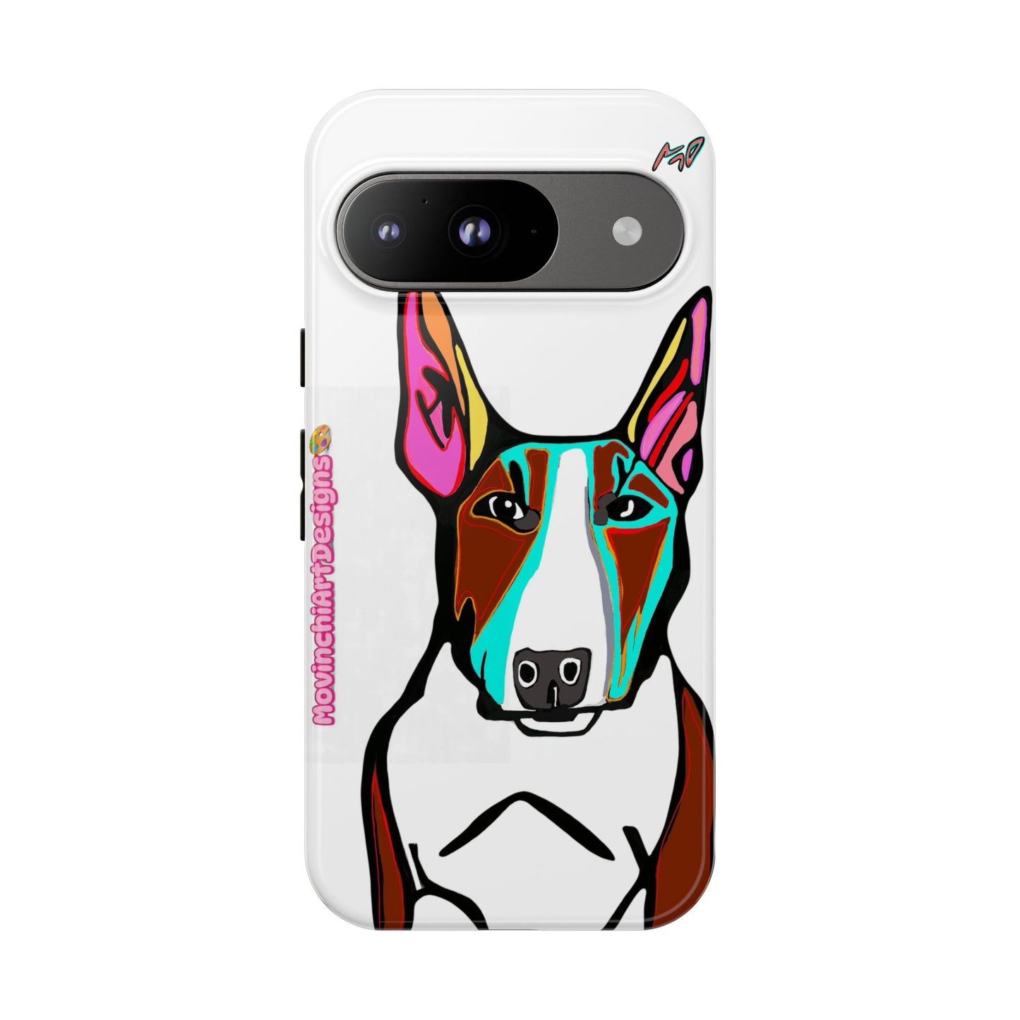 MR Bull Terrier Phone Case — Colorful Pop Art Tough Cases for Dog Lovers