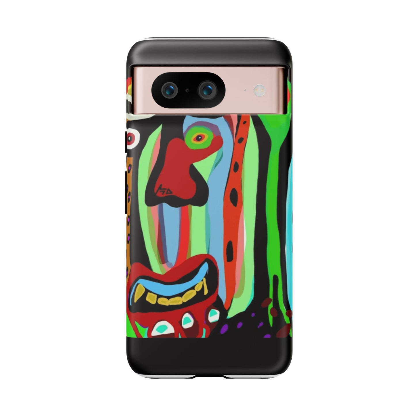 CRAZY.   Tribal Face Phone Case — Colorful Modern Art iPhone Cover