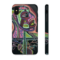 HEART ATTACK Abstract Neon Face Tough Phone Case – Vibrant Art Phone Cover