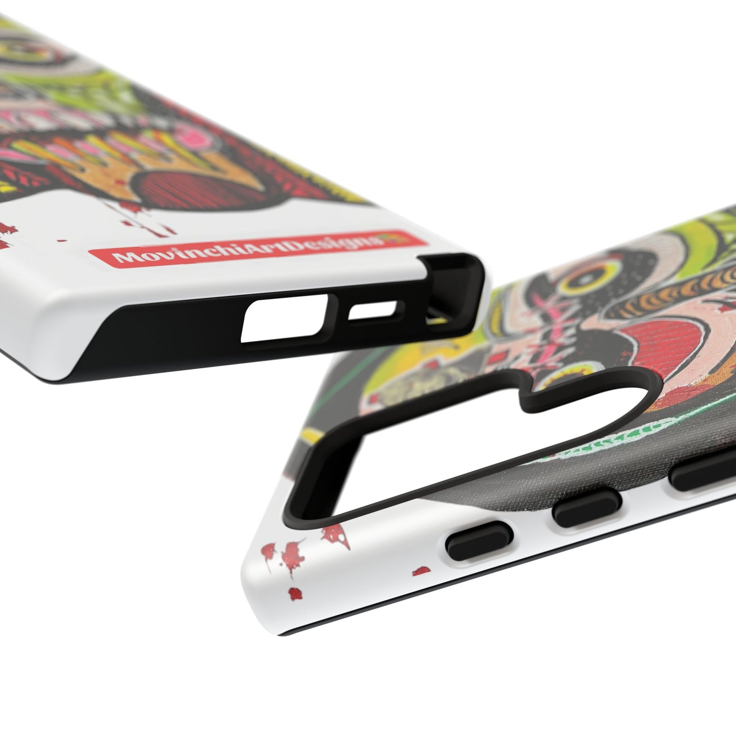 KUNTA.  Abstract Tribal Skull Phone Case — Colorful Street Art Protective Cover
