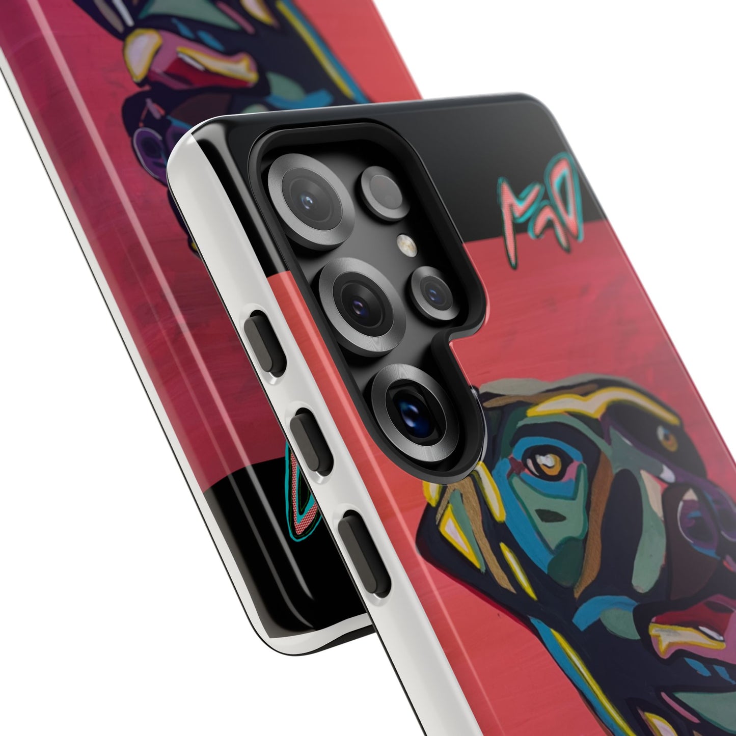 Colorful Pit LABRADOR Tough Phone Case — Vibrant Pop Art Dog Design