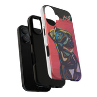 Colorful Pit LABRADOR Tough Phone Case — Vibrant Pop Art Dog Design