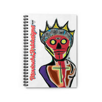 Skull King GRAY  Spiral Notebook — Bold Pop-Art Journal for Artists & Creatives
