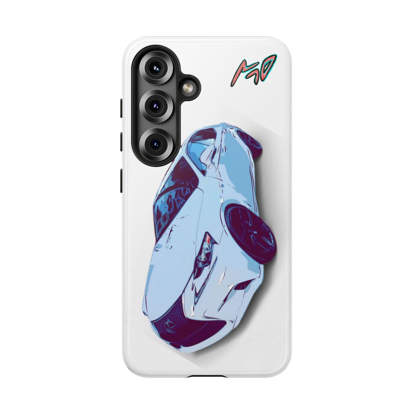 Melvin White Sports Car Phone Case - Retro Pop Art Supercar Protective Tough Case