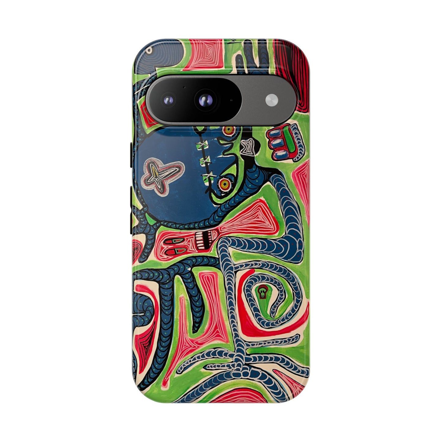 Abstract AFTERLIFE Phone Case — Bold Psychedelic Music Art