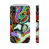CRAZY4  Abstract Neon Skull Phone Case — Colorful Psychedelic Protective Cover