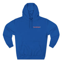 HEART ATTACK  Abstract Psyche Hoodie — Colorful Three-Panel Back Art Fleece Hoodie