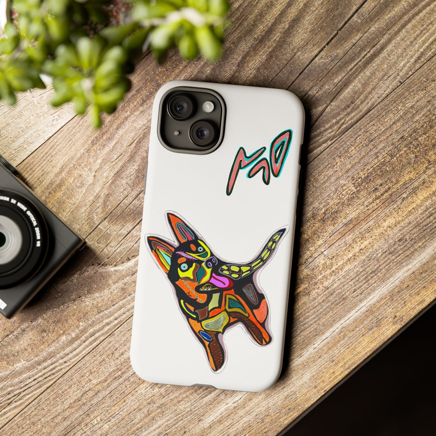 HUSKY  Colorful Abstract Dog Phone Case — 'MAD' Signature Protective Case