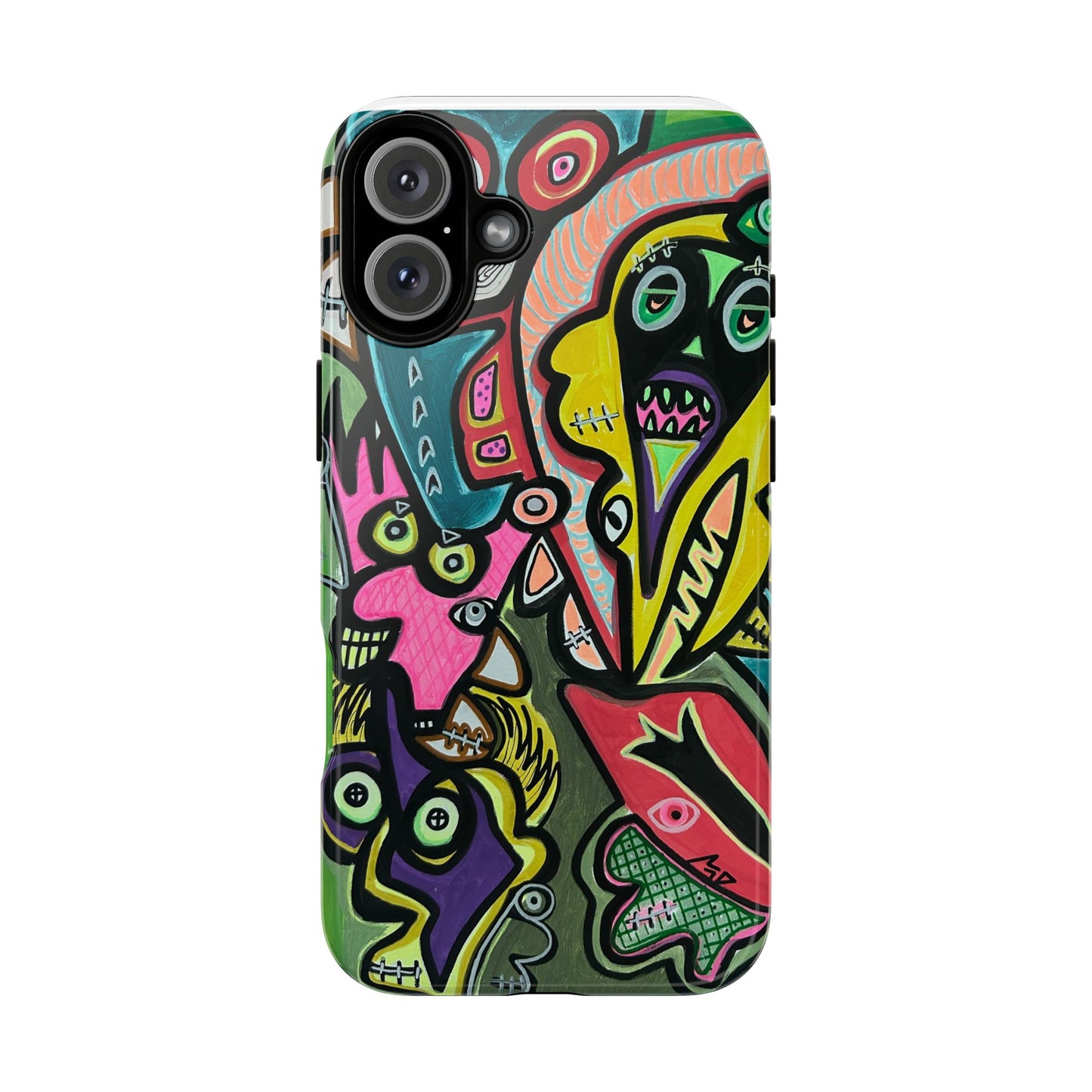 CONCERT  Abstract Graffiti Phone Case — Colorful Street Art Tough Cases