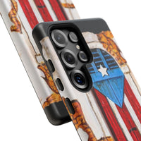 Puerto Rican Flag Phone Case - Rustic Coquí Door Design Tough Case