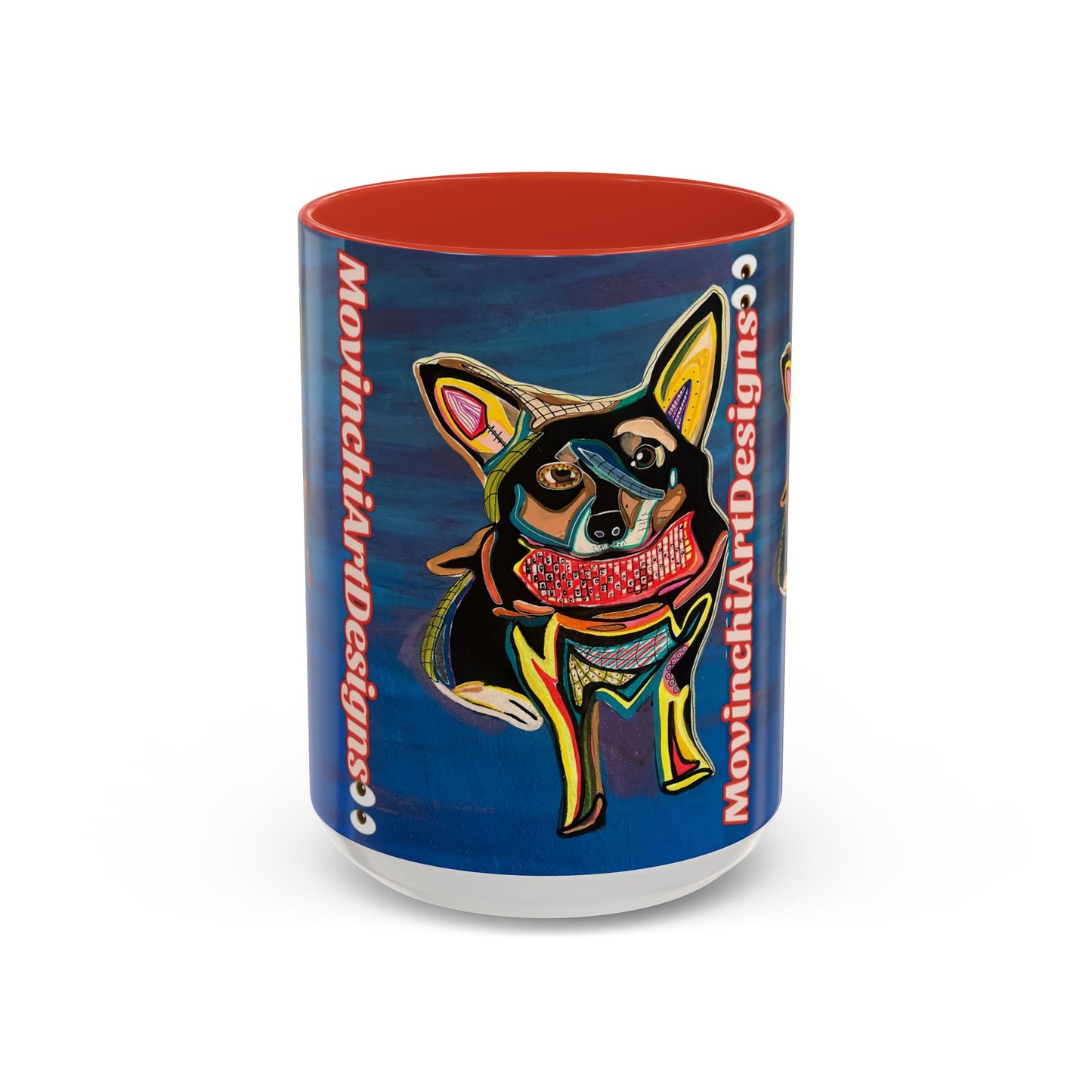 Chihuahua Art Coffee Mug – Colorful Pop‑Art Dog Accent Mug (11/15 oz)