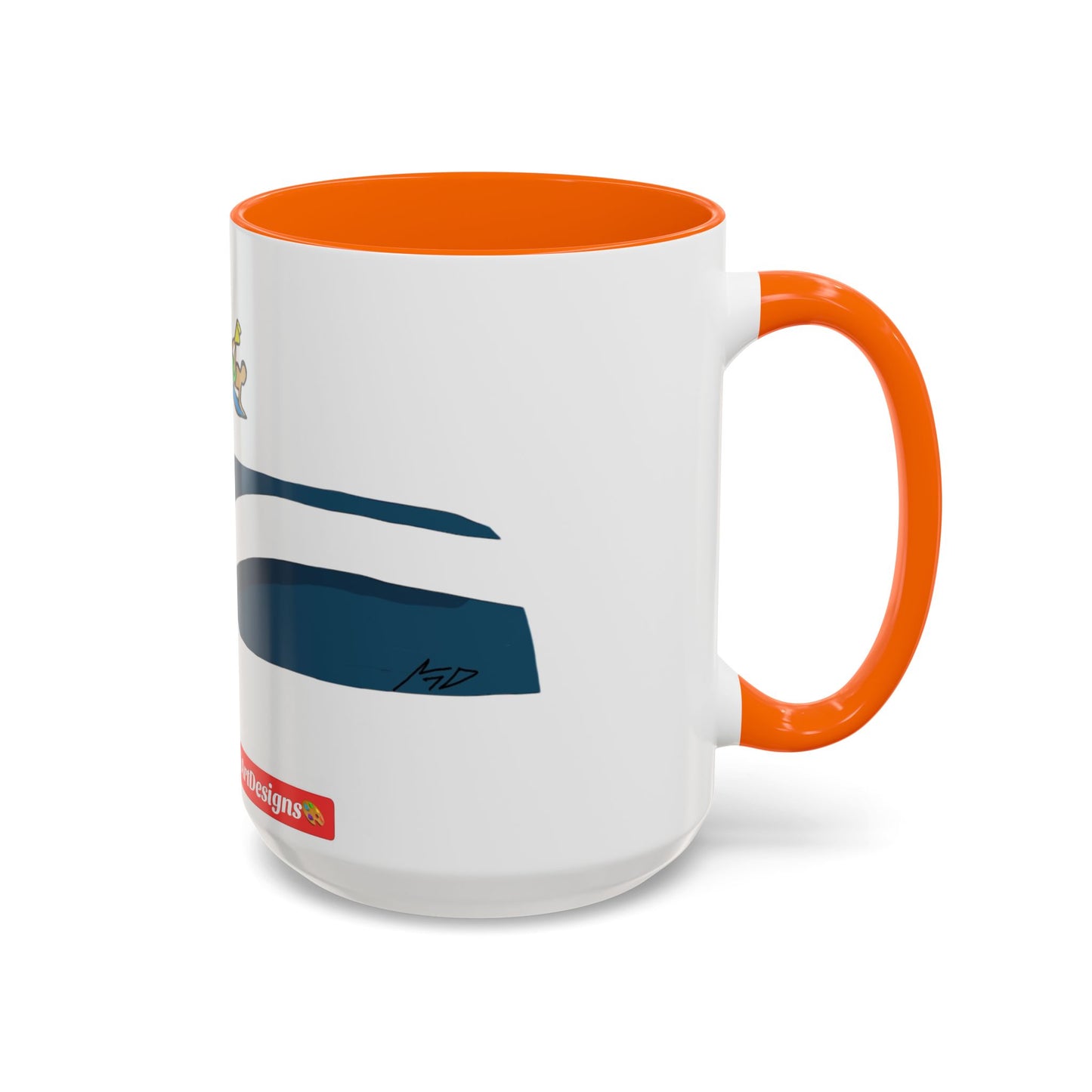 AERIAL.   Wave Accent Coffee Mug — Watersports Lover Gift