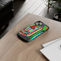 CRAZY.   Tribal Face Phone Case — Colorful Modern Art iPhone Cover