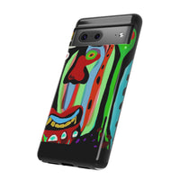 CRAZY.   Tribal Face Phone Case — Colorful Modern Art iPhone Cover