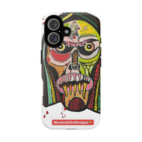 KUNTA.  Abstract Tribal Skull Phone Case — Colorful Street Art Protective Cover
