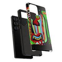 CRAZY.   Tribal Face Phone Case — Colorful Modern Art iPhone Cover