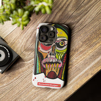 KUNTA.  Abstract Tribal Skull Phone Case — Colorful Street Art Protective Cover