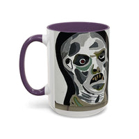 3 amigos2.0 Zombie Skull Coffee Mug — Spooky Horror Accent Mug (11/15 oz)