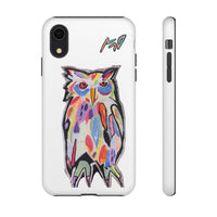 Colorful Owl Phone Case — Artistic Owl Illustration Tough Case
