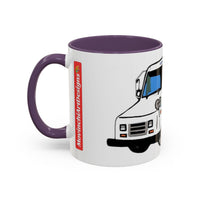 LLV Postal Service Mail Truck Accent Coffee Mug — Retro USPS Delivery Van Illustration (11/15oz)
