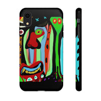 CRAZY.   Tribal Face Phone Case — Colorful Modern Art iPhone Cover