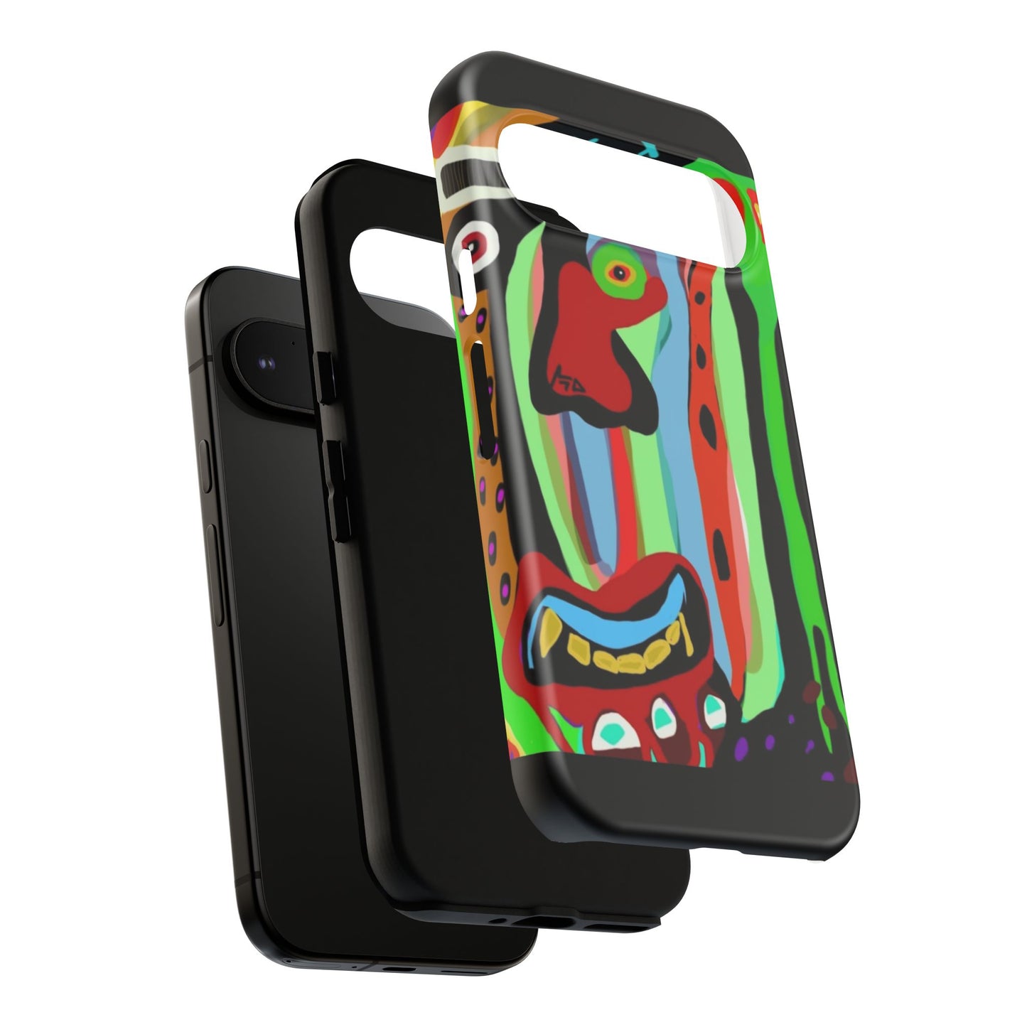 CRAZY.   Tribal Face Phone Case — Colorful Modern Art iPhone Cover