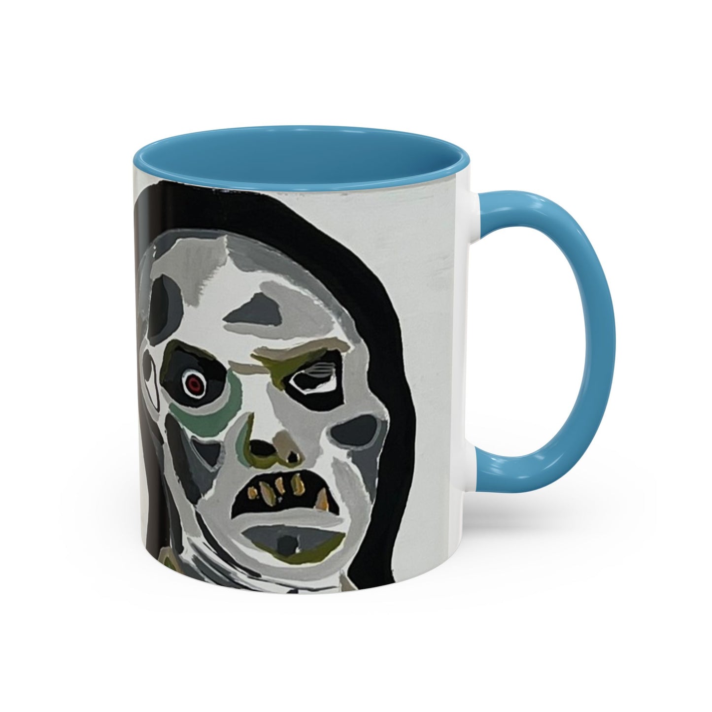 3 amigos Creepy Masked Faces Accent Coffee Mug – Horror Art 11/15oz