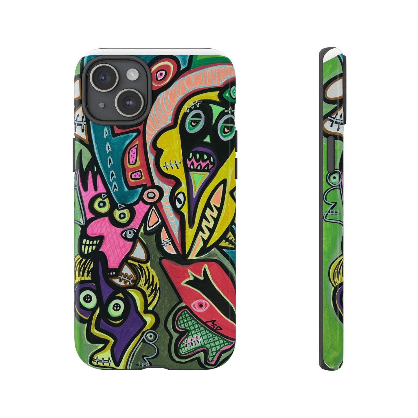 CONCERT  Abstract Graffiti Phone Case — Colorful Street Art Tough Cases